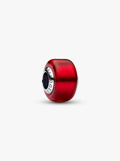 Conta Vidro Murano Vermelho