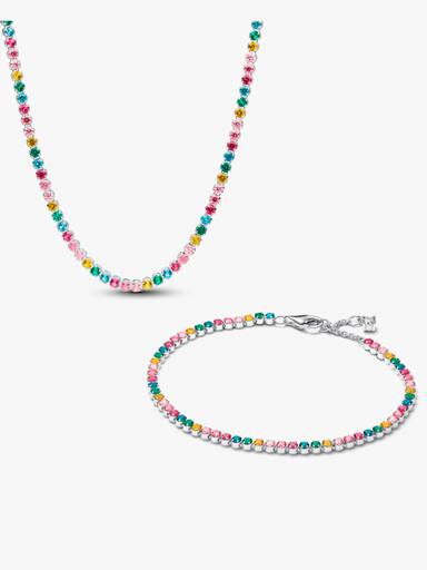 Conjunto de Presente Brilho Arco-íris