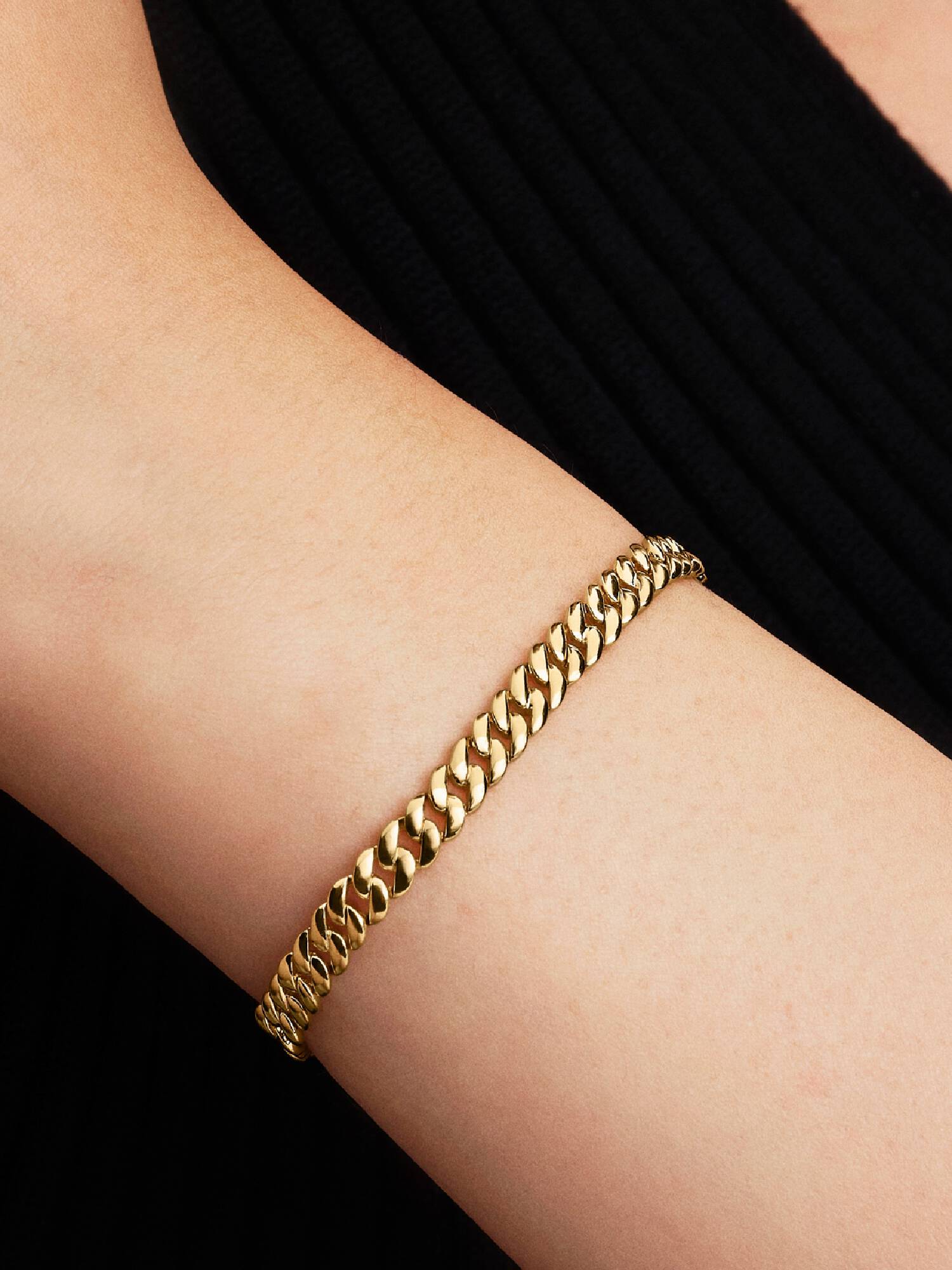 Pulseira de Corrente Cubana