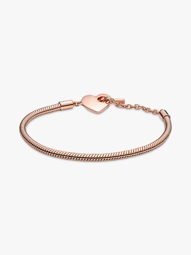 Pulseira com fecho com coração em T