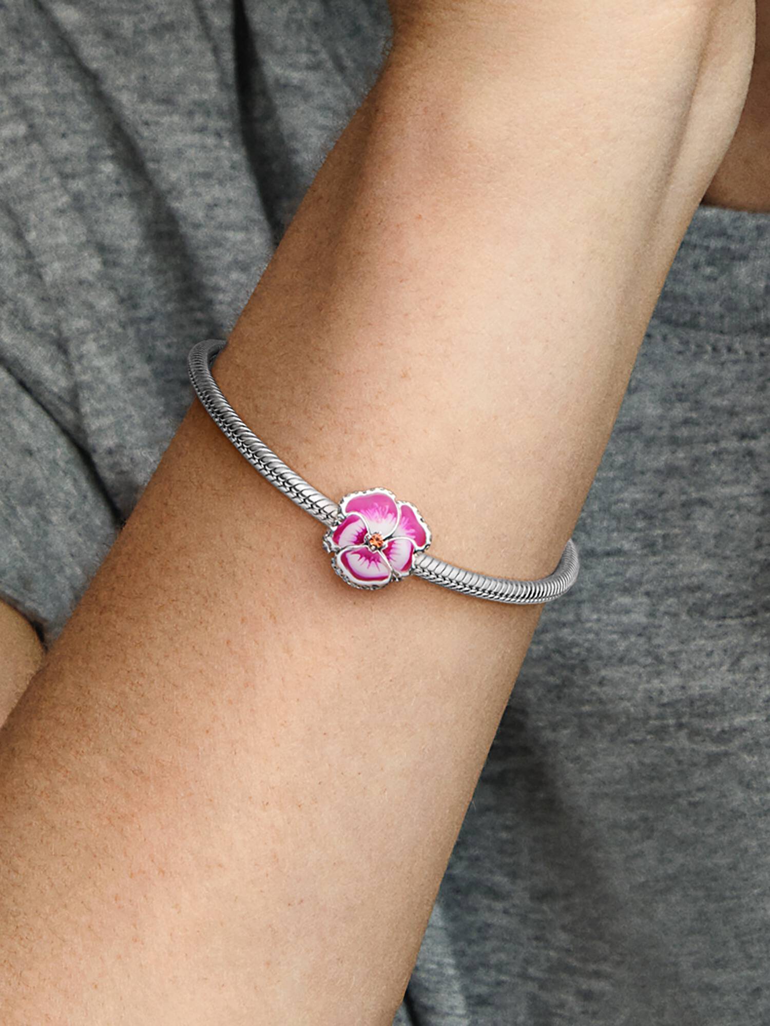 Conta Amor-Perfeito Rosa