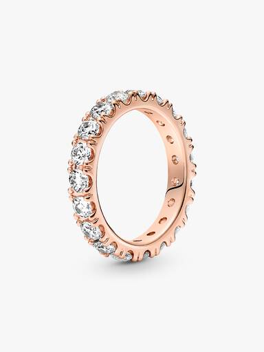 Anel Sparkling Row Eternity