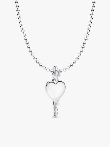 Conjunto Presente Colar Chave Coração Gravável