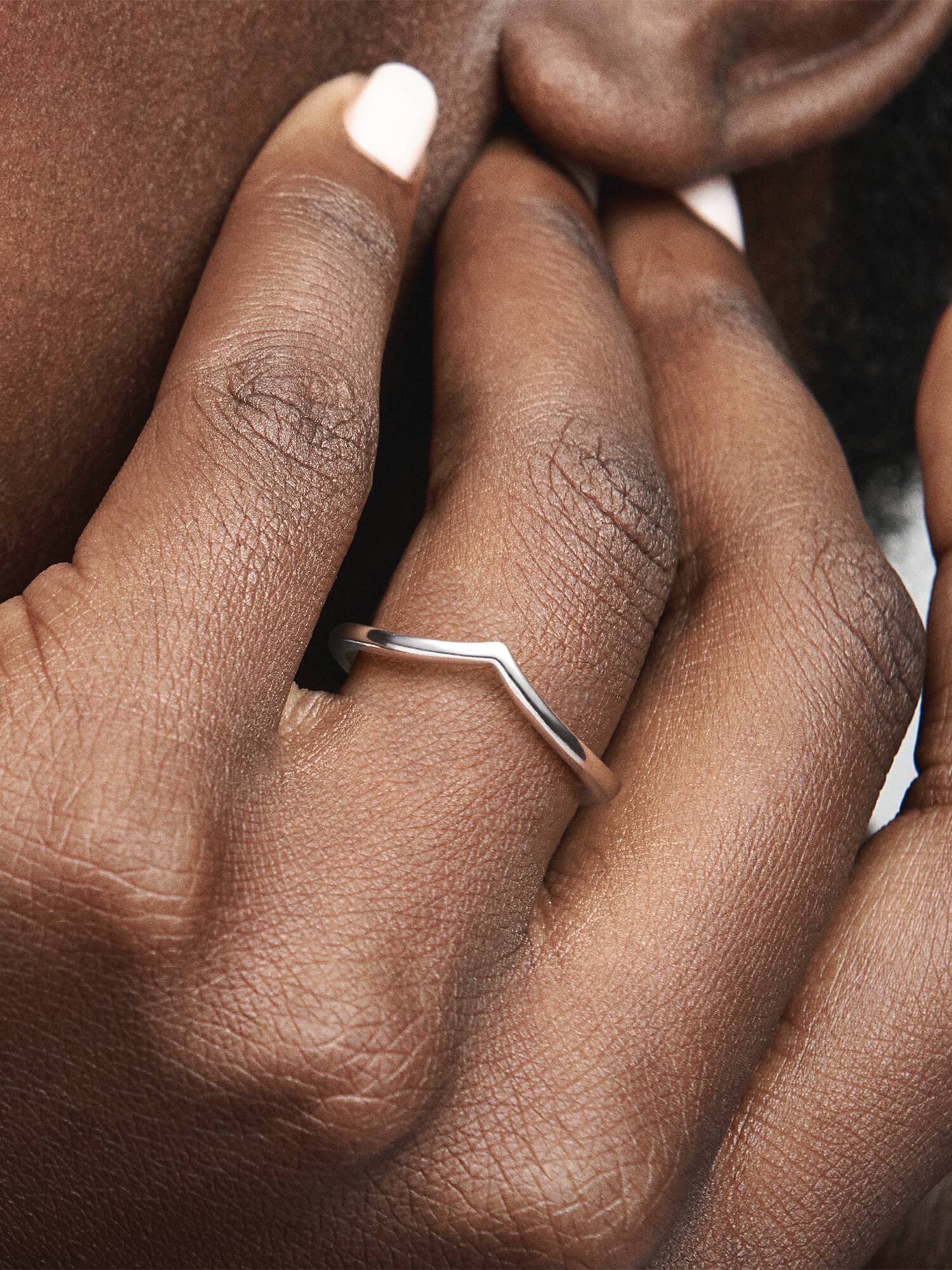 Anel Polido Wishbone