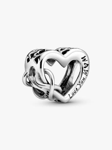 Conta Coração Infinito Love You Mum