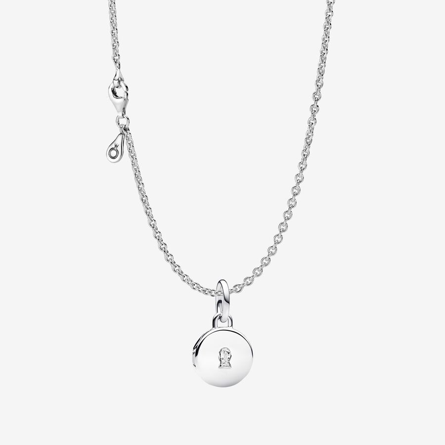 Silver Love Locket Necklace Gift Set image number 0