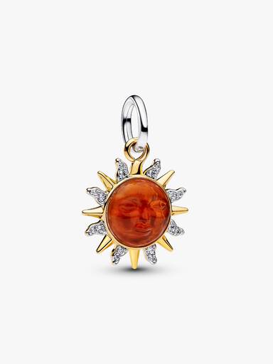 Conta Pendente Dois Tons Sol Rodopiante