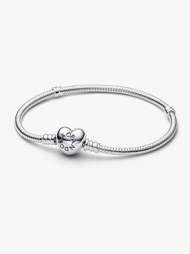 Pulseira Malha Snake e Coração