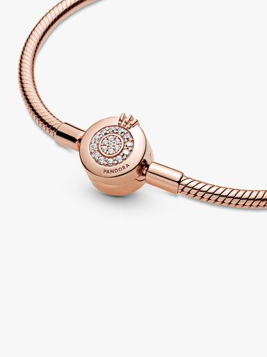 Pulseira Malha Snake "O" Coroado Brilhante