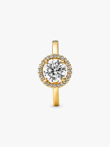 Anel Sparkling Round Halo