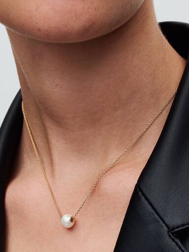 Colar Treated Freshwater Cultured Pearl