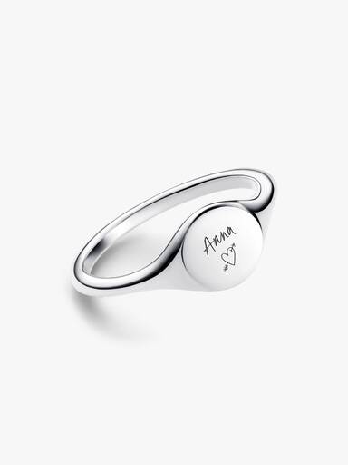 Anel Engravable Signet