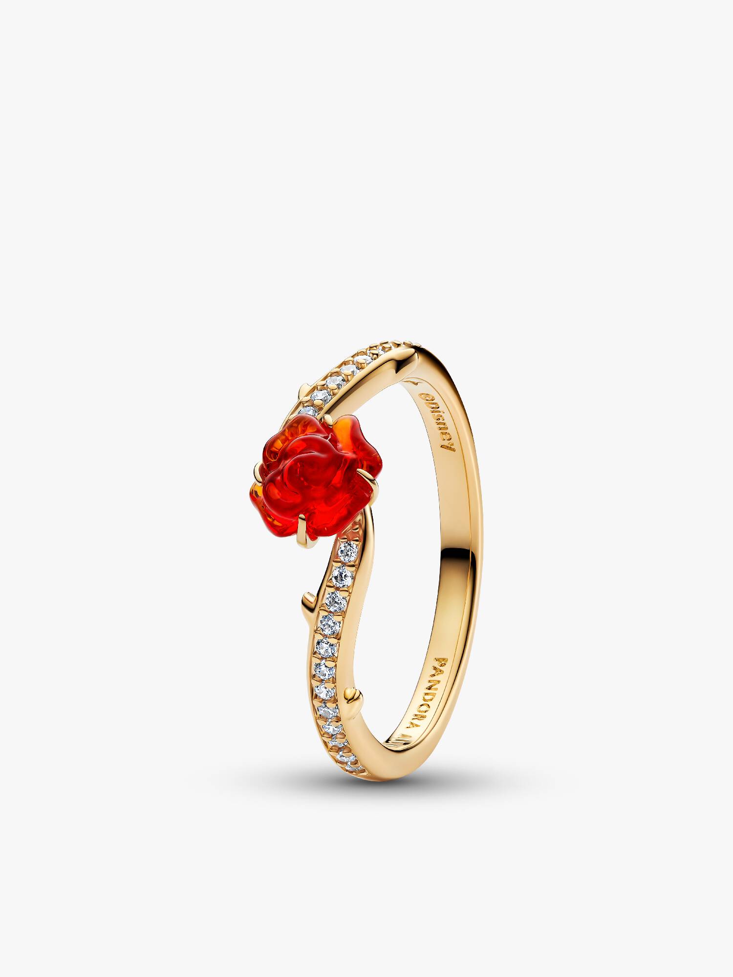 Anel Rosa Encantada Bela e o Monstro Disney
