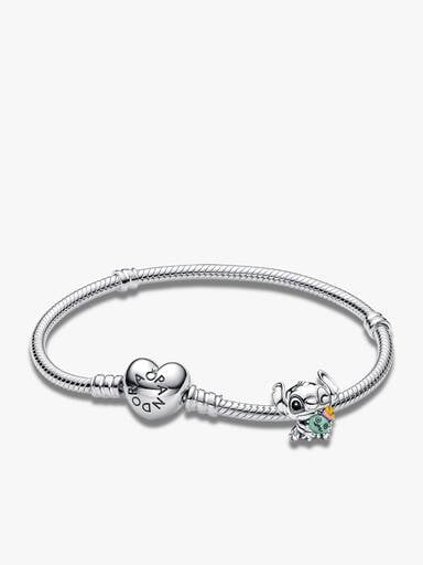 Conjunto de Presente Pulseira Coração Moments e Charm Stitch & Scrump