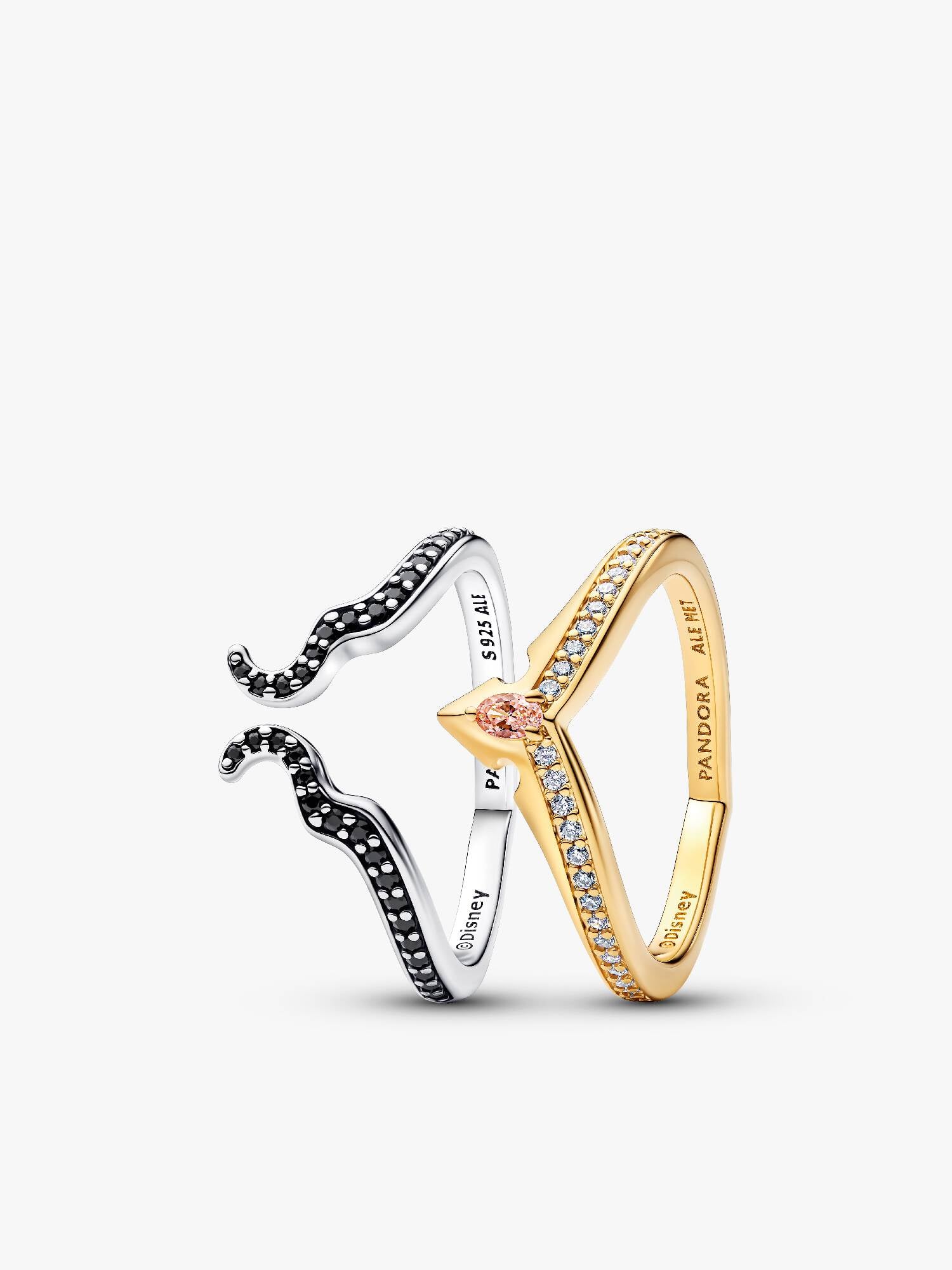 Conjunto de Presente Anéis Aurora e Malévola