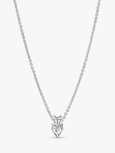 Colar Pandora Double Heart Pendant Sparkling