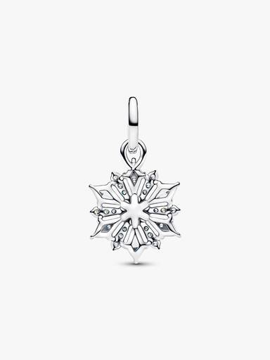 Conta Pendente Floco de Neve Rainha Elsa Frozen Disney Prata