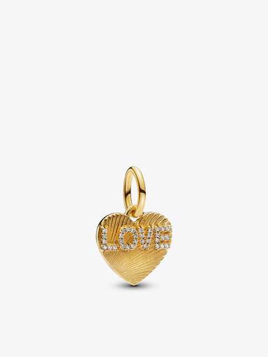 Conjunto de Presente Pulseira com Charm em Forma de Coração LOVE