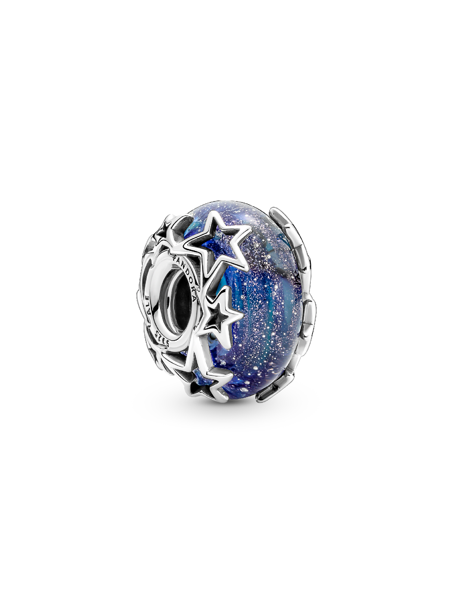 Conta Murano Galáxia Azul & Estrela