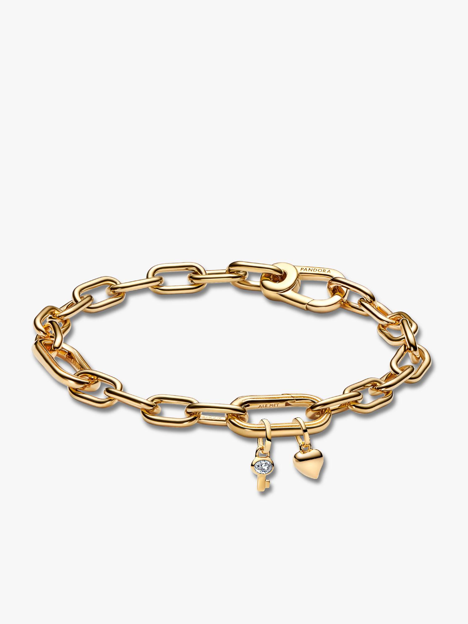 Conjunto de Presente Chave & Coração Dourado