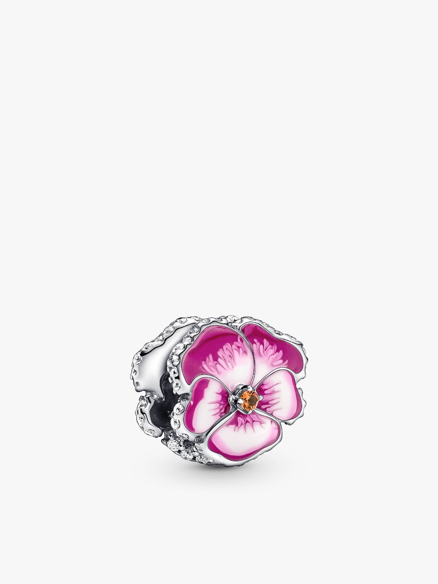 Conta Amor-Perfeito Rosa