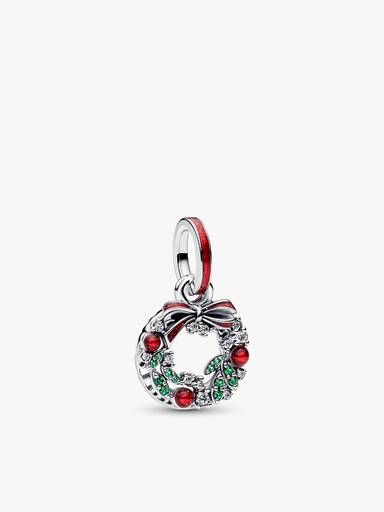 Conjunto de Presente Pulseira Stitch com Charms Natalinos