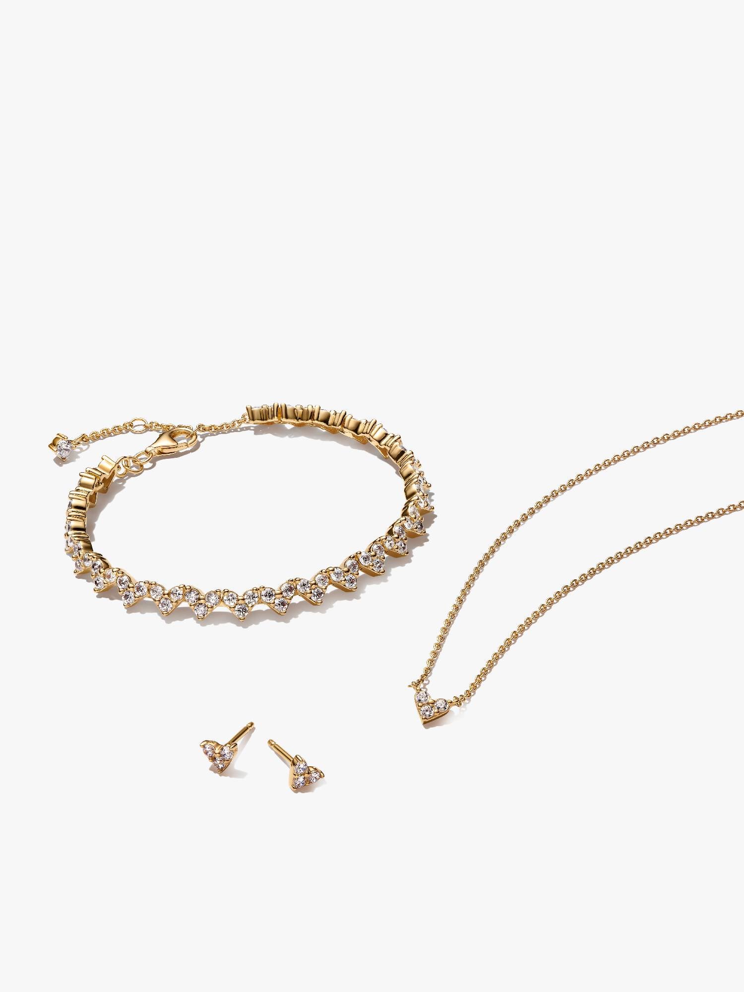 Conjunto de Joalharia Pedras Três Corações