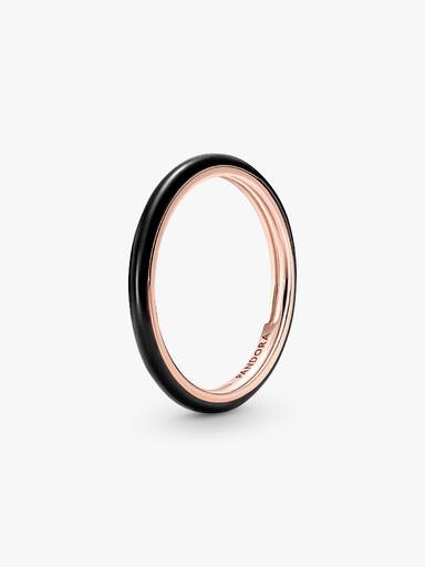 Anel Esmalte Preto Pandora ME