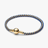 Pulseira Corrente Caixa Cordão Azul Pulseira Corrente Caixa Cordão Azul