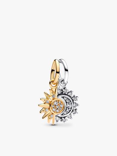 Conjunto de Presente Anel e Conta Sol e Lua Celestial
