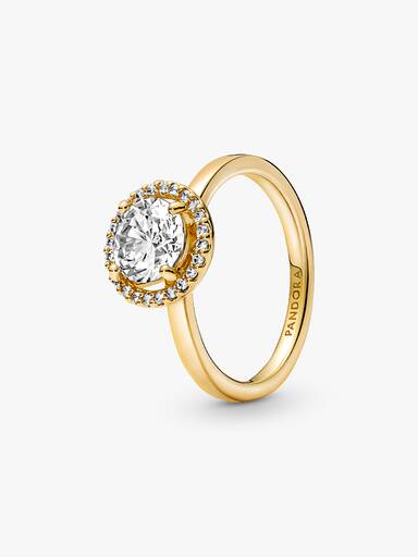 Anel Sparkling Round Halo