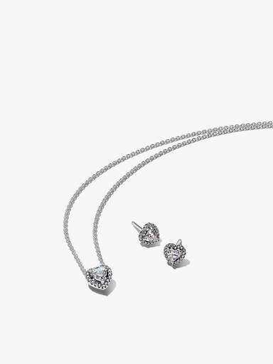 Conjunto de presente Colar e Brincos Elevated Coração