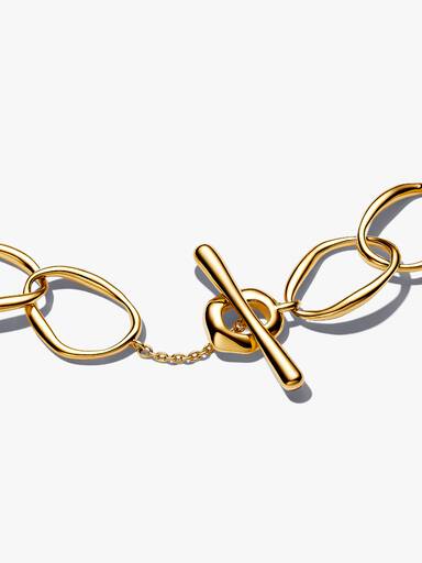 Pulseira de Elos com Forma Orgânica