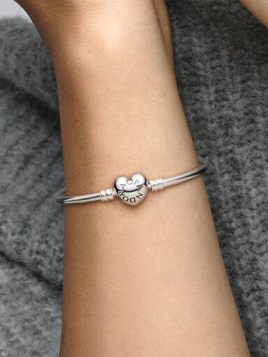 Pulseira Fecho Coração Logotipo