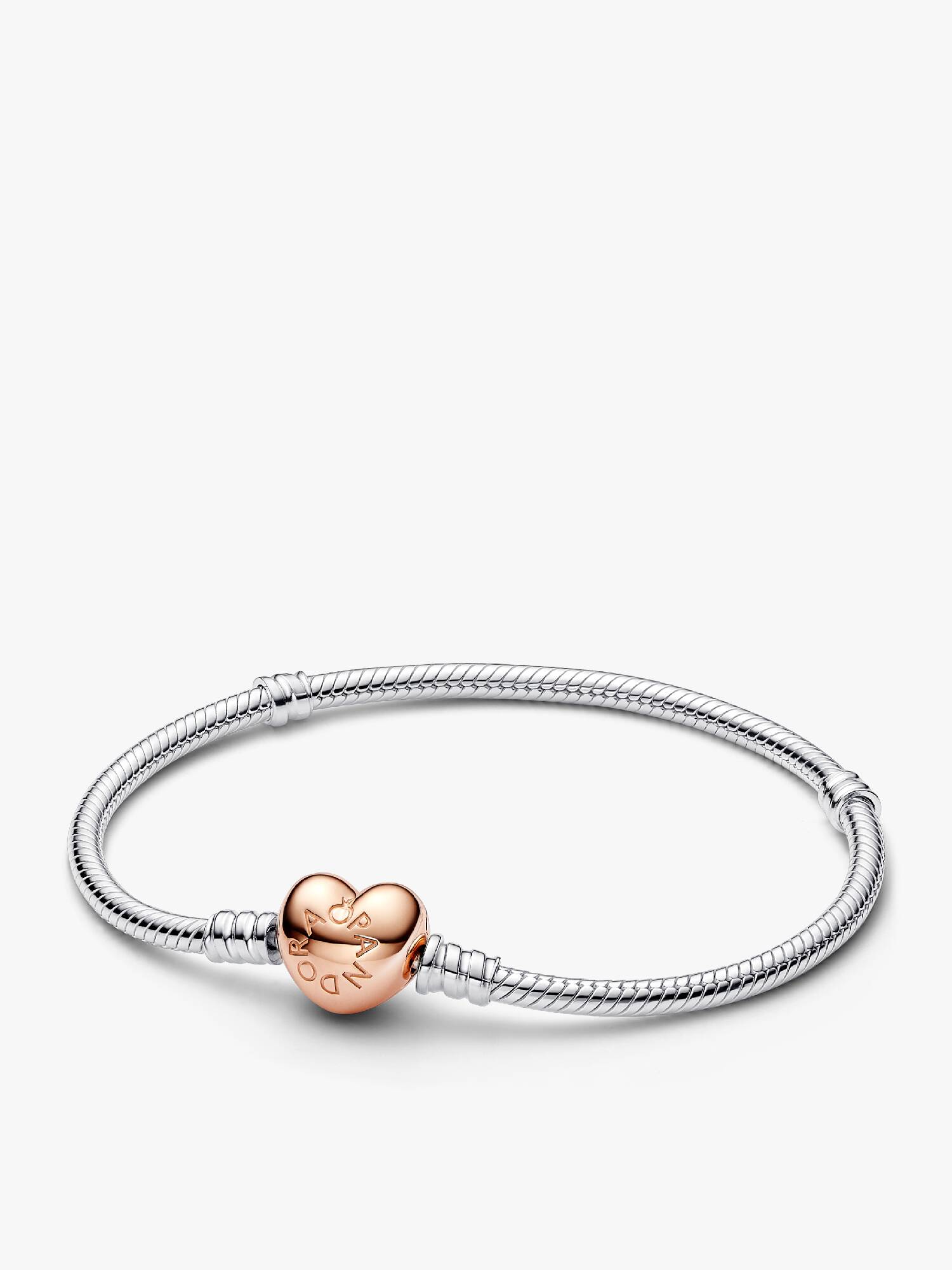 Pulseira Malha Snake e Coração