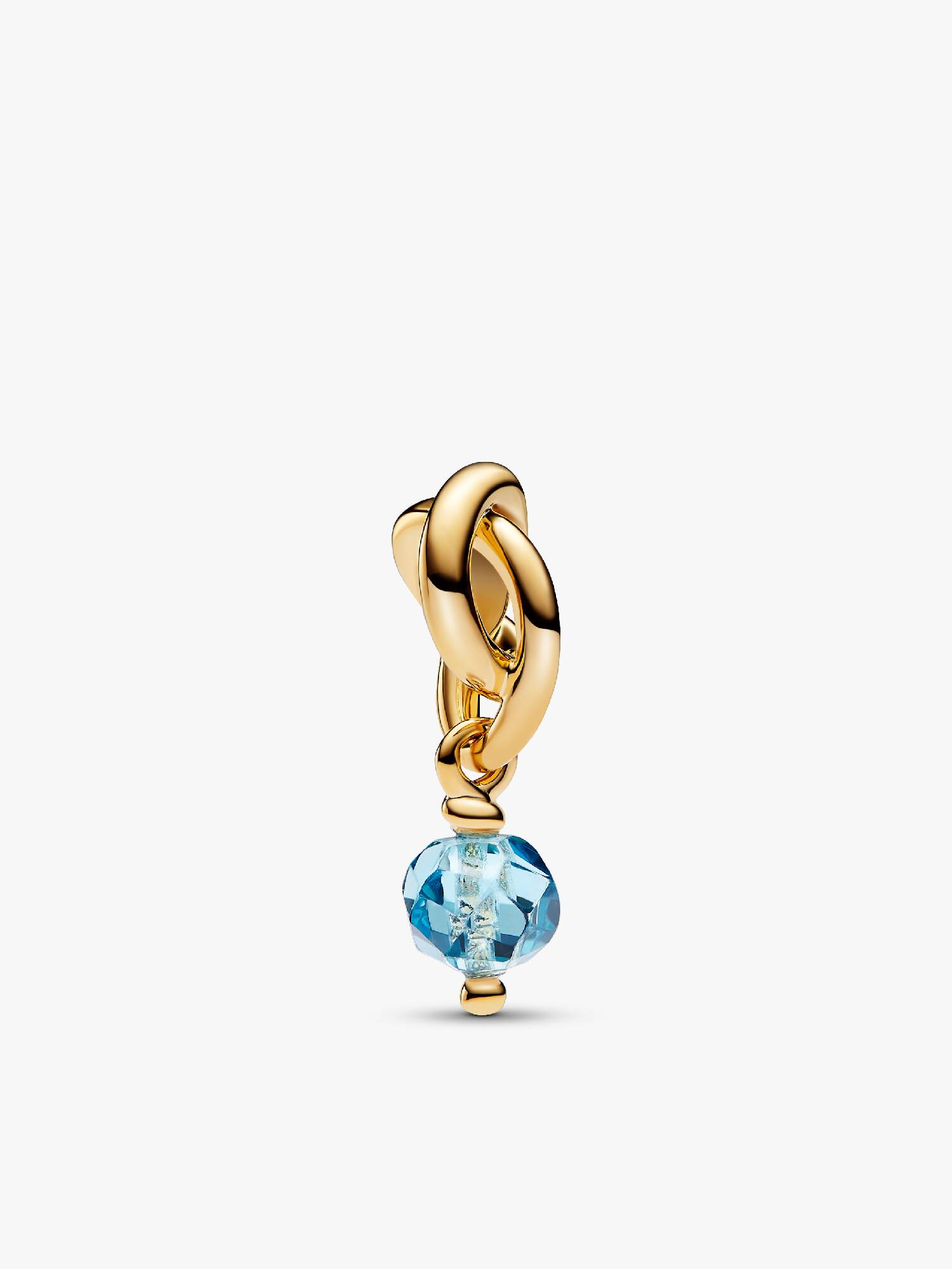 Conta Pendente Circulo da Eternidade Azul Aqua Marinho