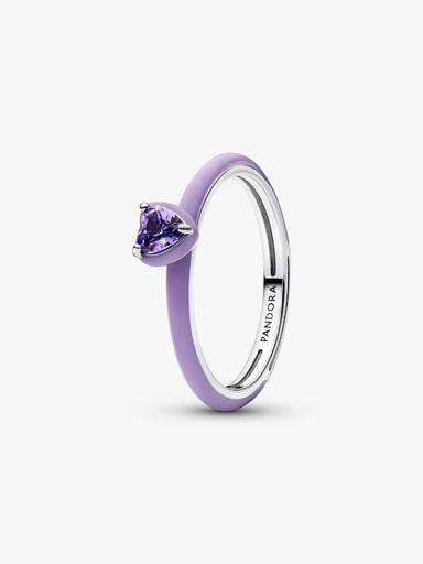 Anel Coração Chakra Lilás