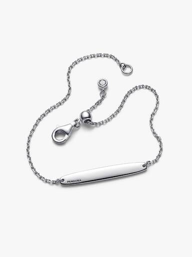 Pulseira de Corrente com Barra Gravável