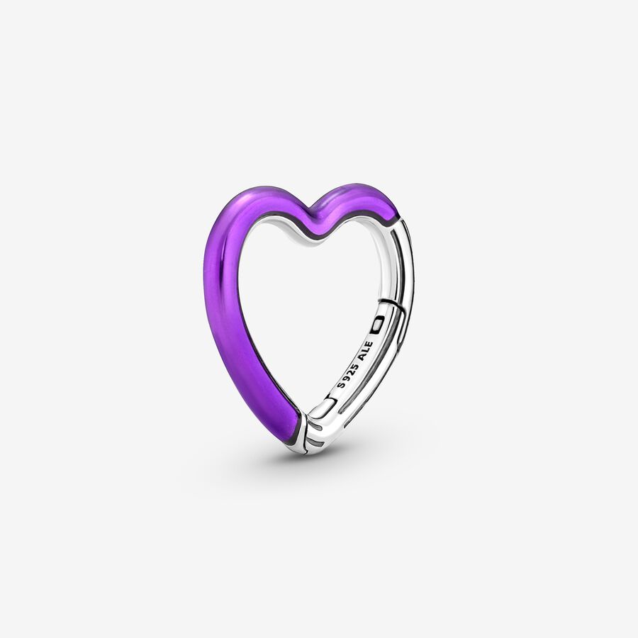 Styling Heart Connector Pandora ME Roxo image number 0
