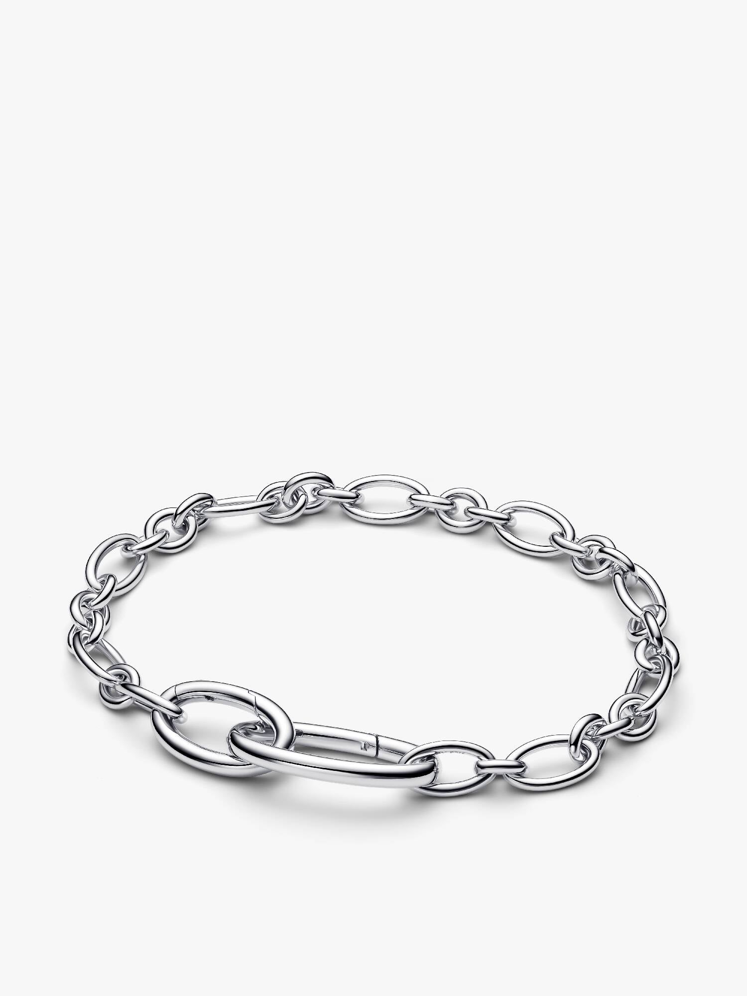 Pulseira de Corrente de Elos Ovais de Abrir