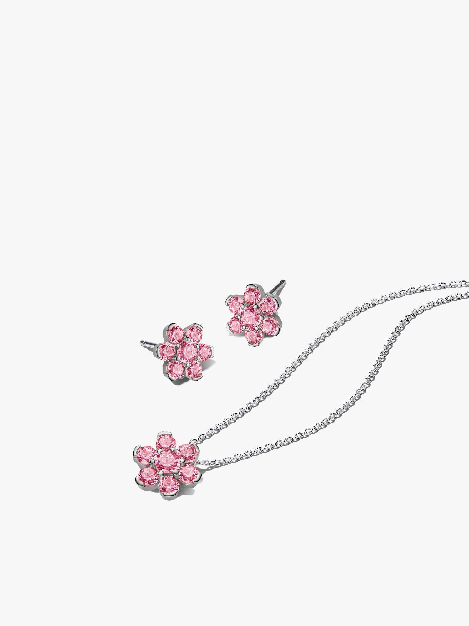 Conjunto de Presente Flor Rosa Brilhante