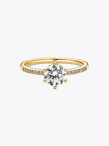 Anel Clear Brilhante CFilan Solitaire