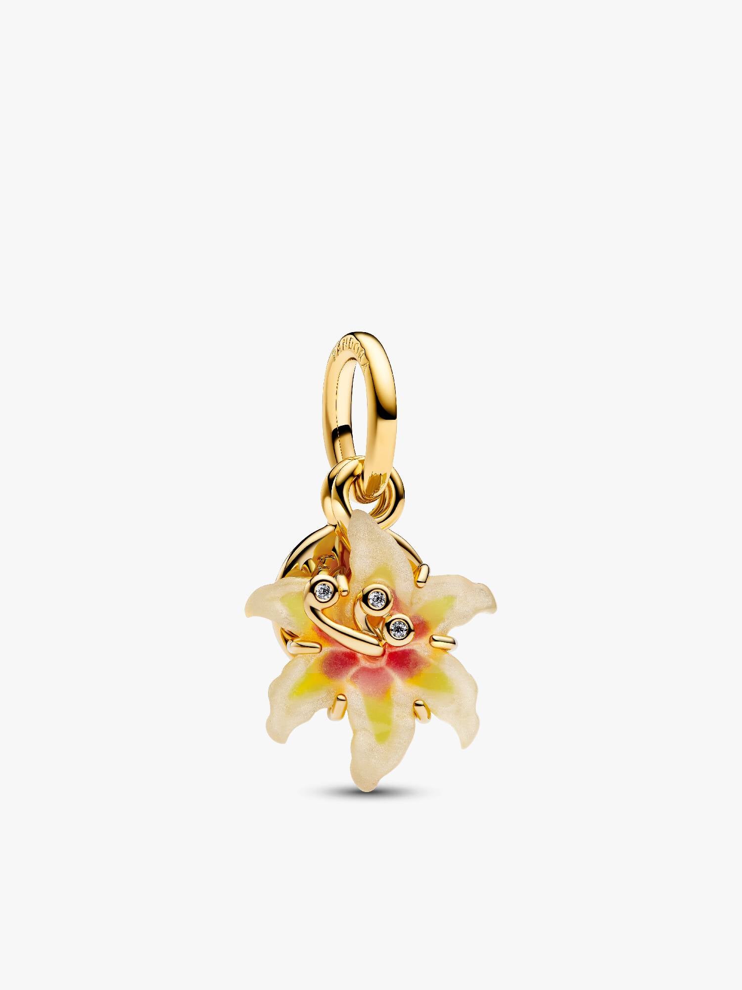 Conta Brilha no Escuro Flor Gota de Sol Tangled Disney