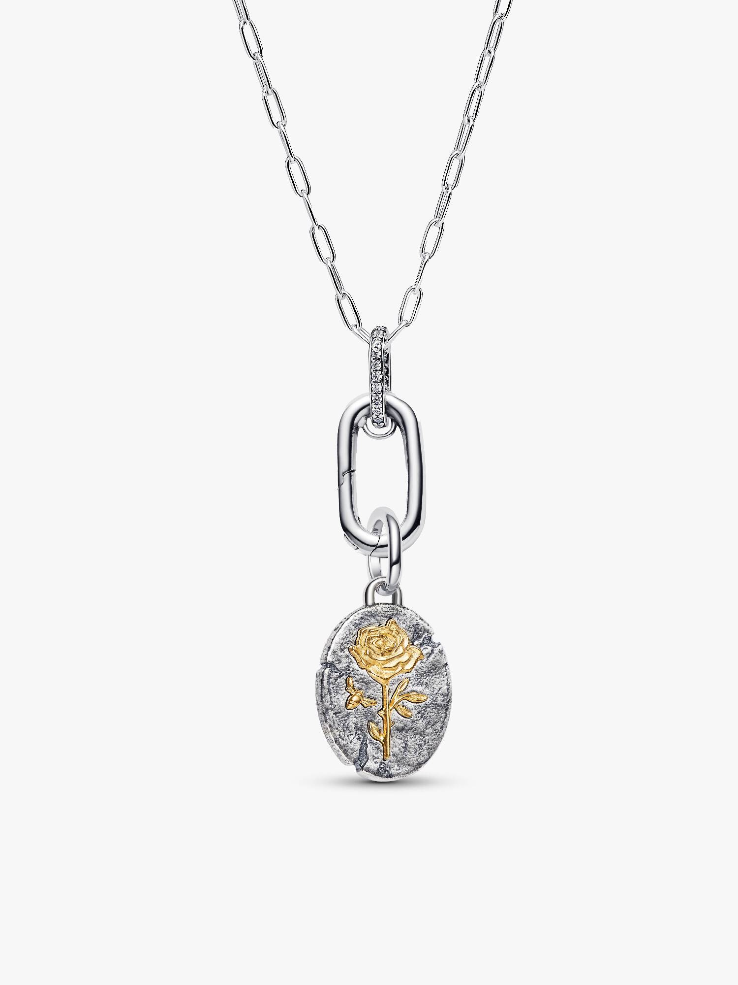 Conjunto de Presente Medalhão Rosa