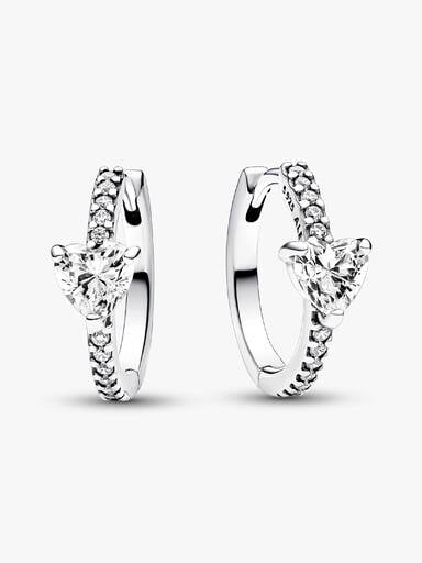 Argolas Sparkling Heart