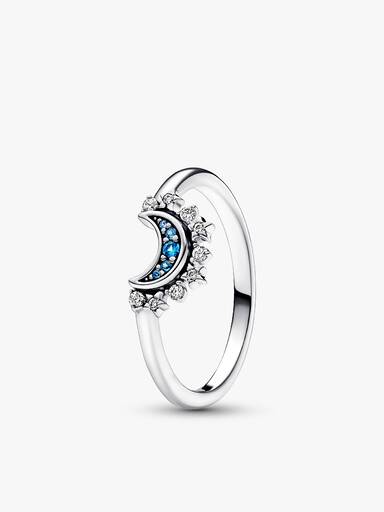 Conjunto de Presente Anel e Conta Sol e Lua Celestial