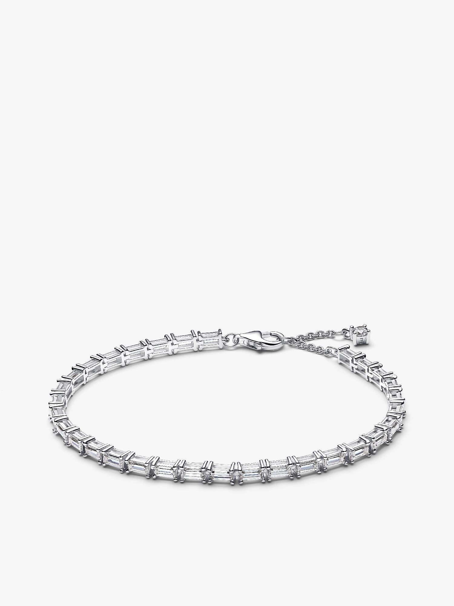 Pulseira de Ténis Baguette Cintilante