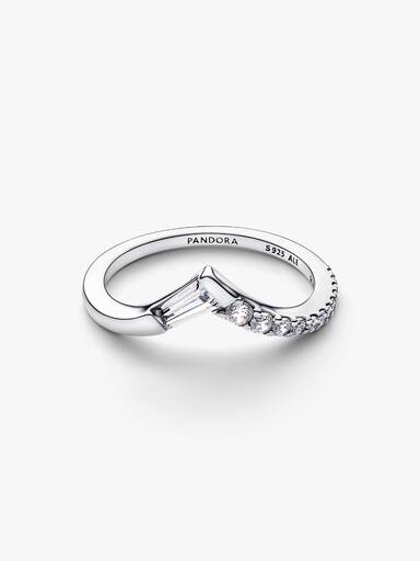 Anel Aro Pavé Baguette Tiara