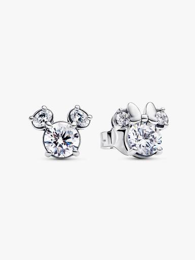 Brincos Stud Disney Mickey Mouse e Minnie Mouse