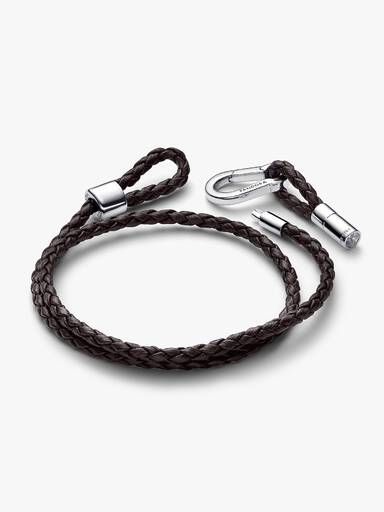 Pulseira dupla de couro Pandora Moments